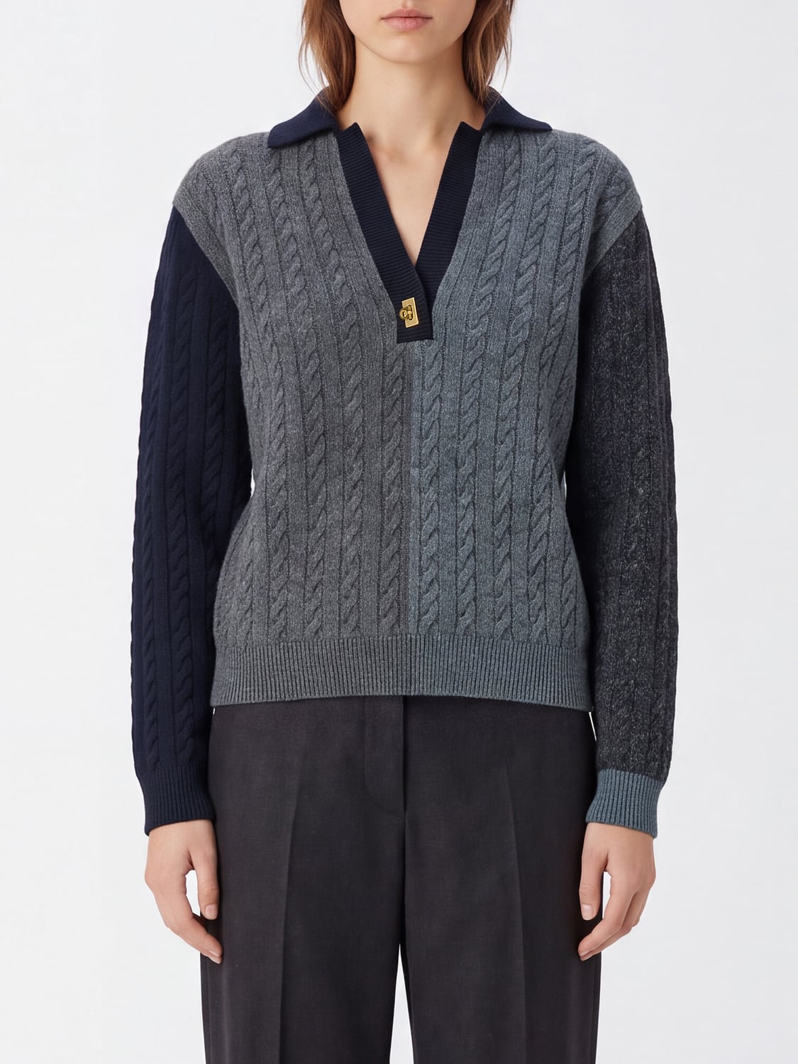 FERRAGAMO SWEATER: Sweater woman Ferragamo, Multicolor - Img 1