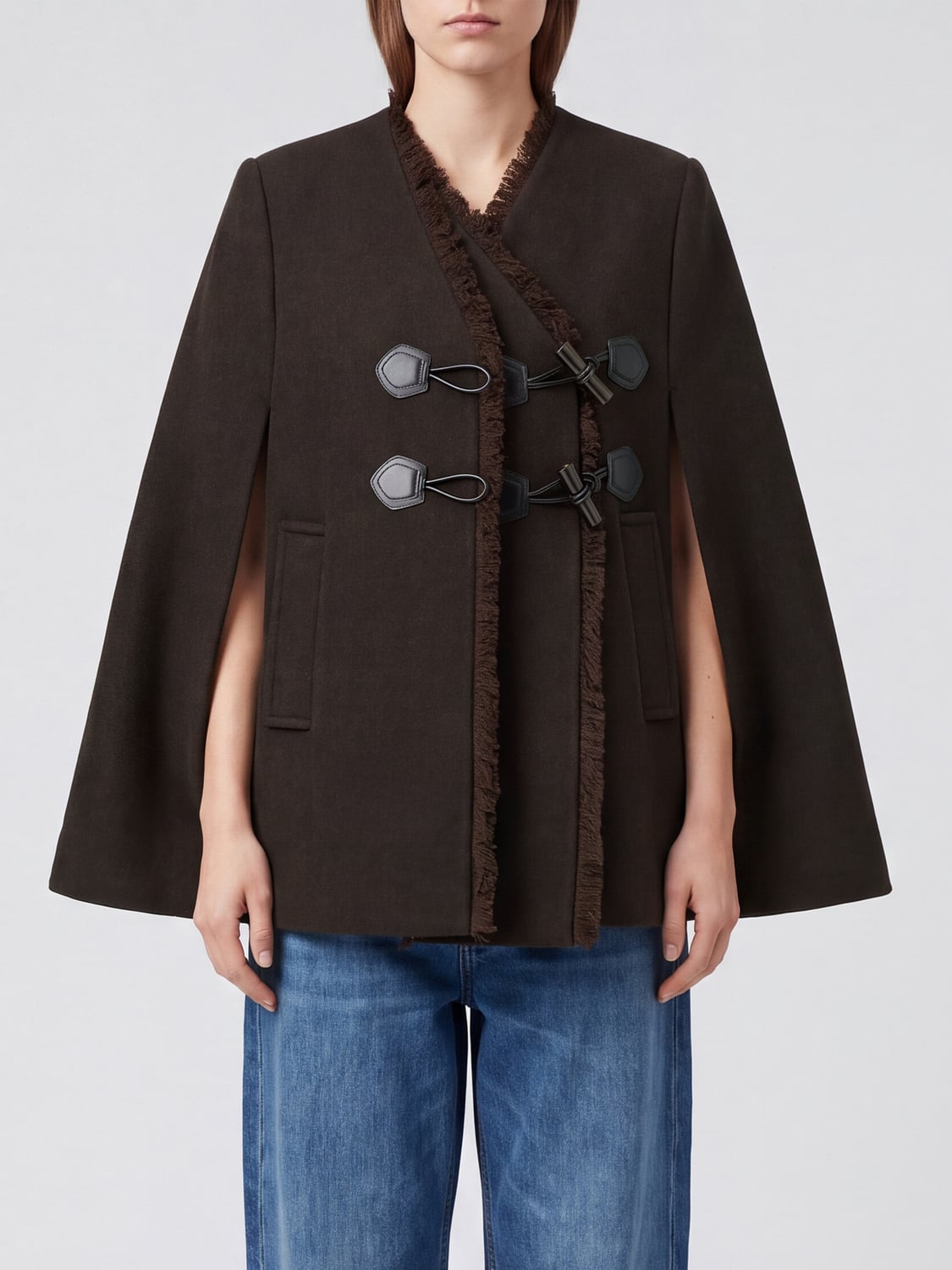 GANNI COAT: Coat woman Ganni, Brown - Img 1