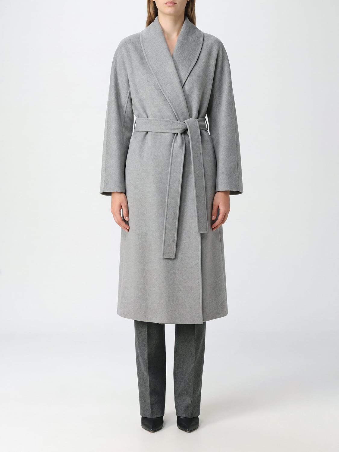MAX MARA COAT: Jacket woman Max Mara, Grey - Img 1