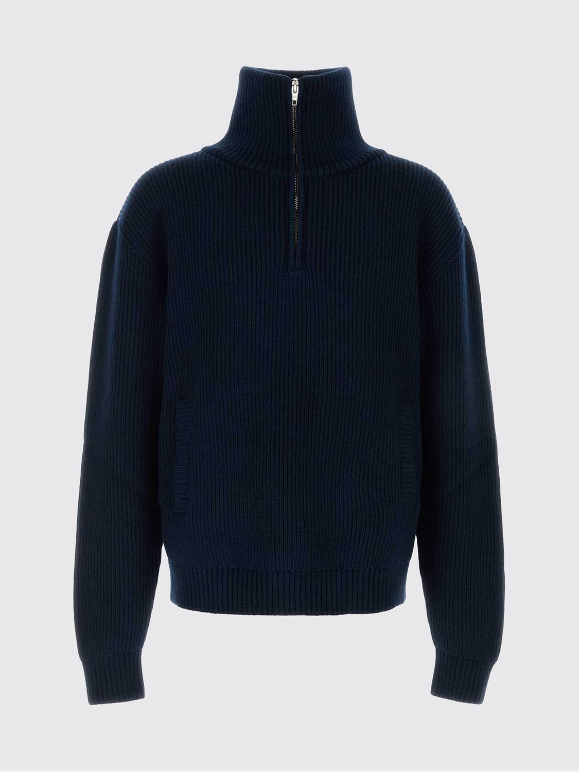 BALENCIAGA PULL: Pull homme Balenciaga, Bleu Marine - Img 1