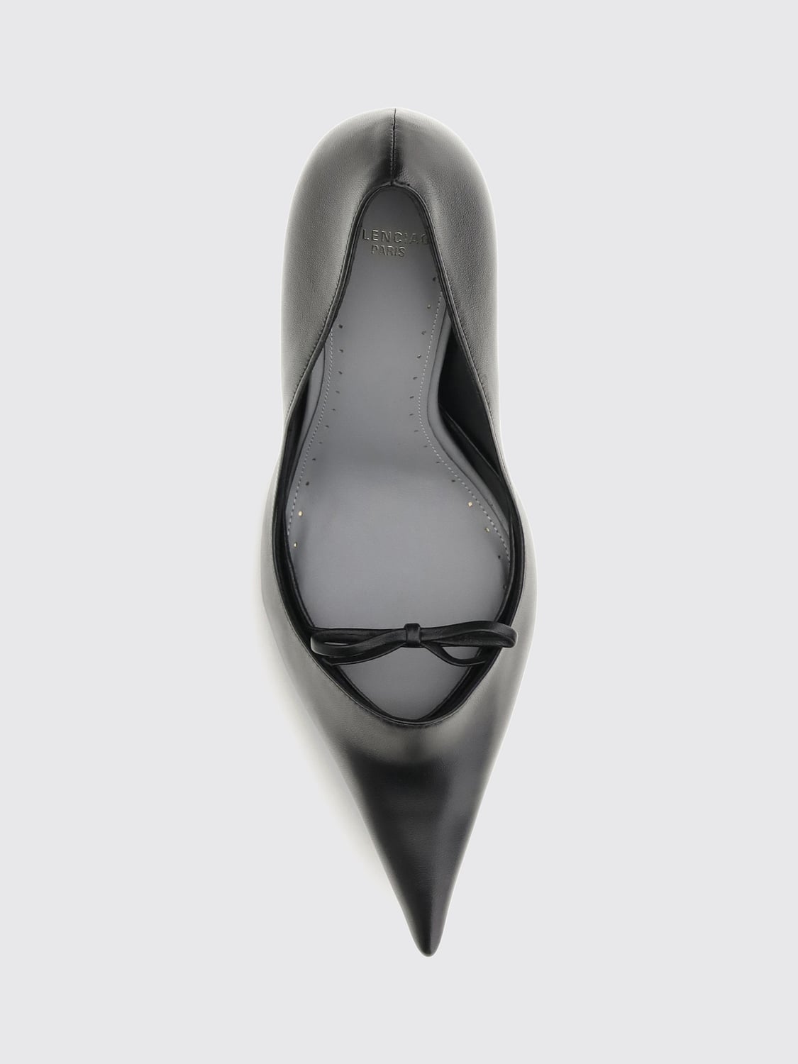 BALENCIAGA PUMPS: Bloom High-Heel-Pumps Balenciaga aus Lammleder mit dekorativer Schleife, Schwarz - Img 4