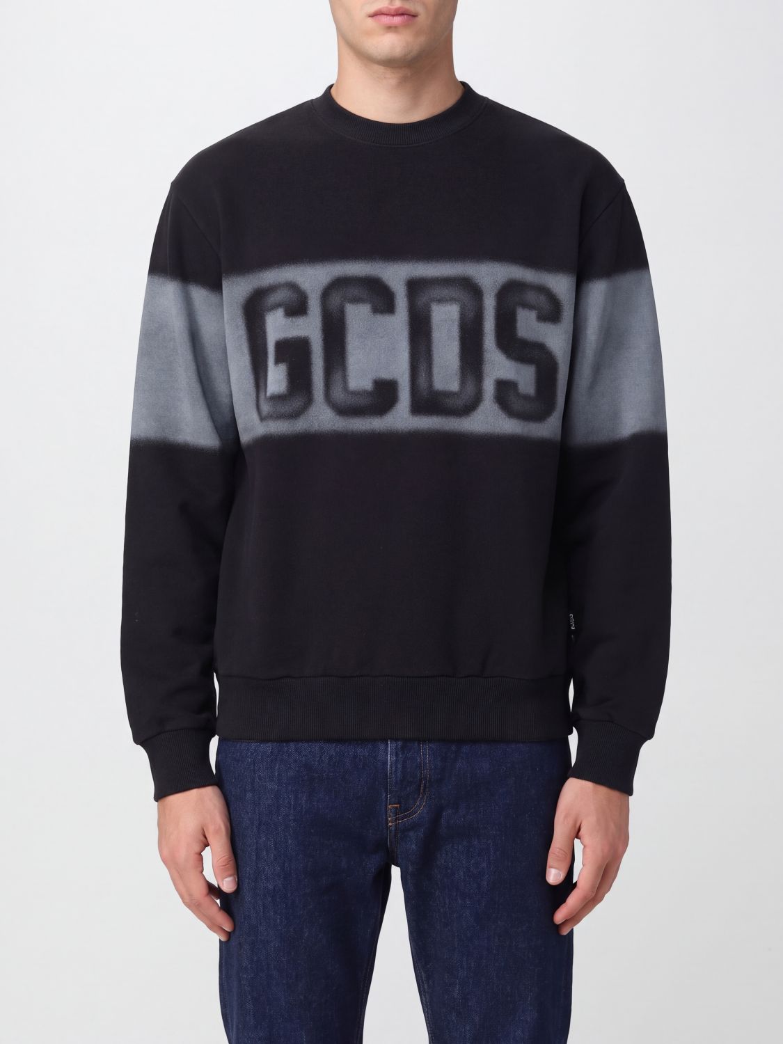 GCDS SWEATSHIRT: Sweatshirt men GCDS, Black - Img 1