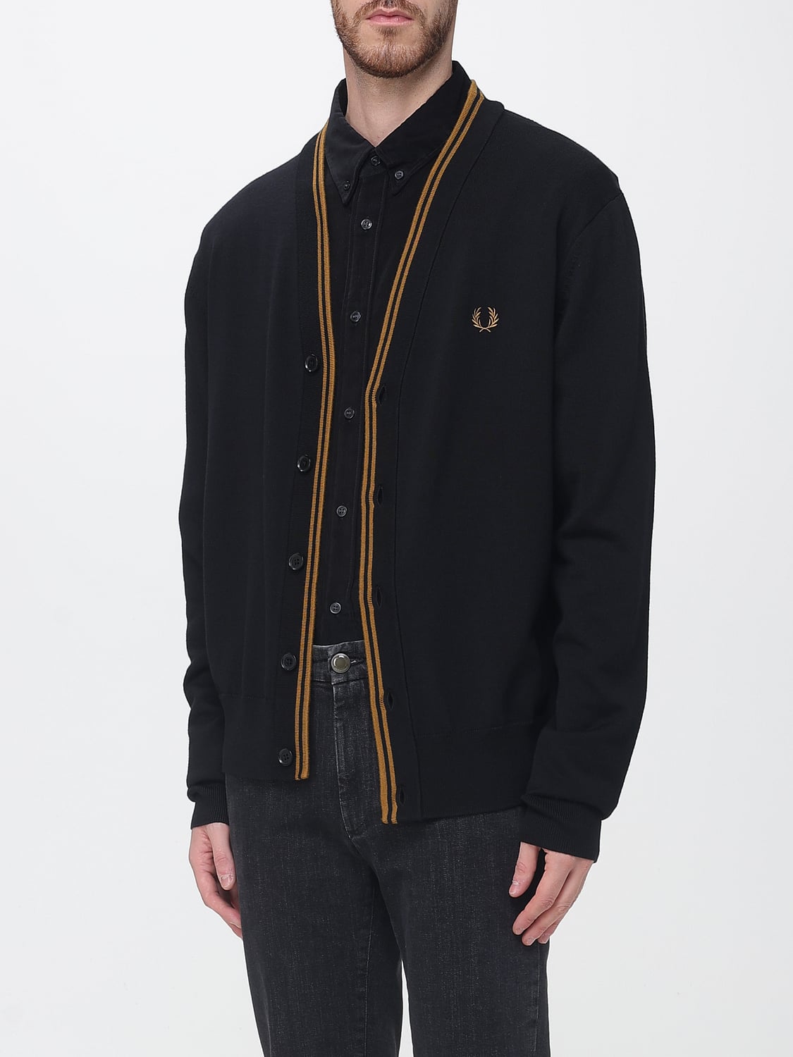 FRED PERRY ТОЛСТОВКА: Толстовка Мужское Fred Perry, Черный - Img 3