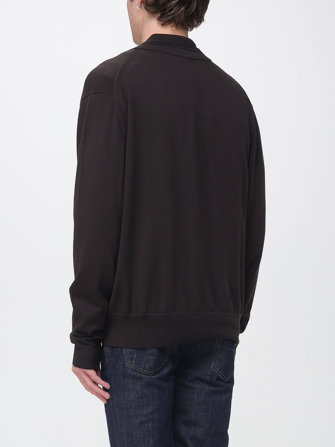FRED PERRY SWEATSHIRT: Sweatshirt homme Fred Perry, Marron - Img 2
