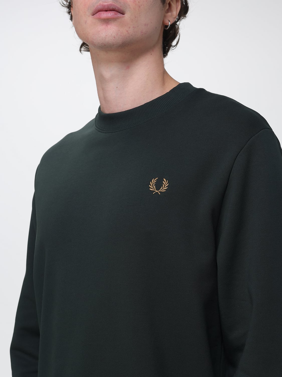 FRED PERRY ТОЛСТОВКА: Толстовка Мужское Fred Perry, Зеленый - Img 3
