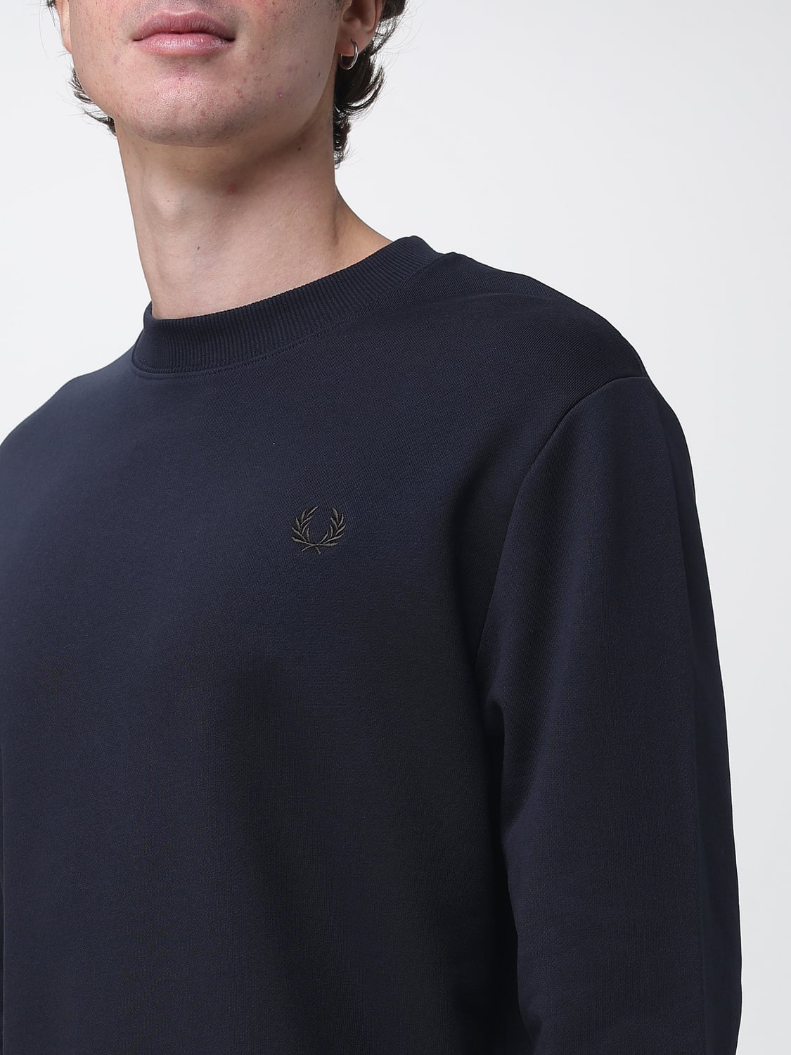 FRED PERRY ТОЛСТОВКА: Толстовка Мужское Fred Perry, Темно-Синий - Img 3