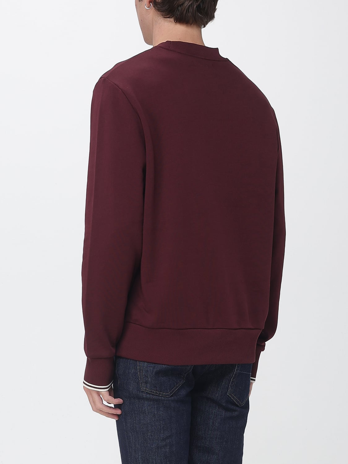 FRED PERRY ТОЛСТОВКА: Толстовка Мужское Fred Perry, Бургунди - Img 2