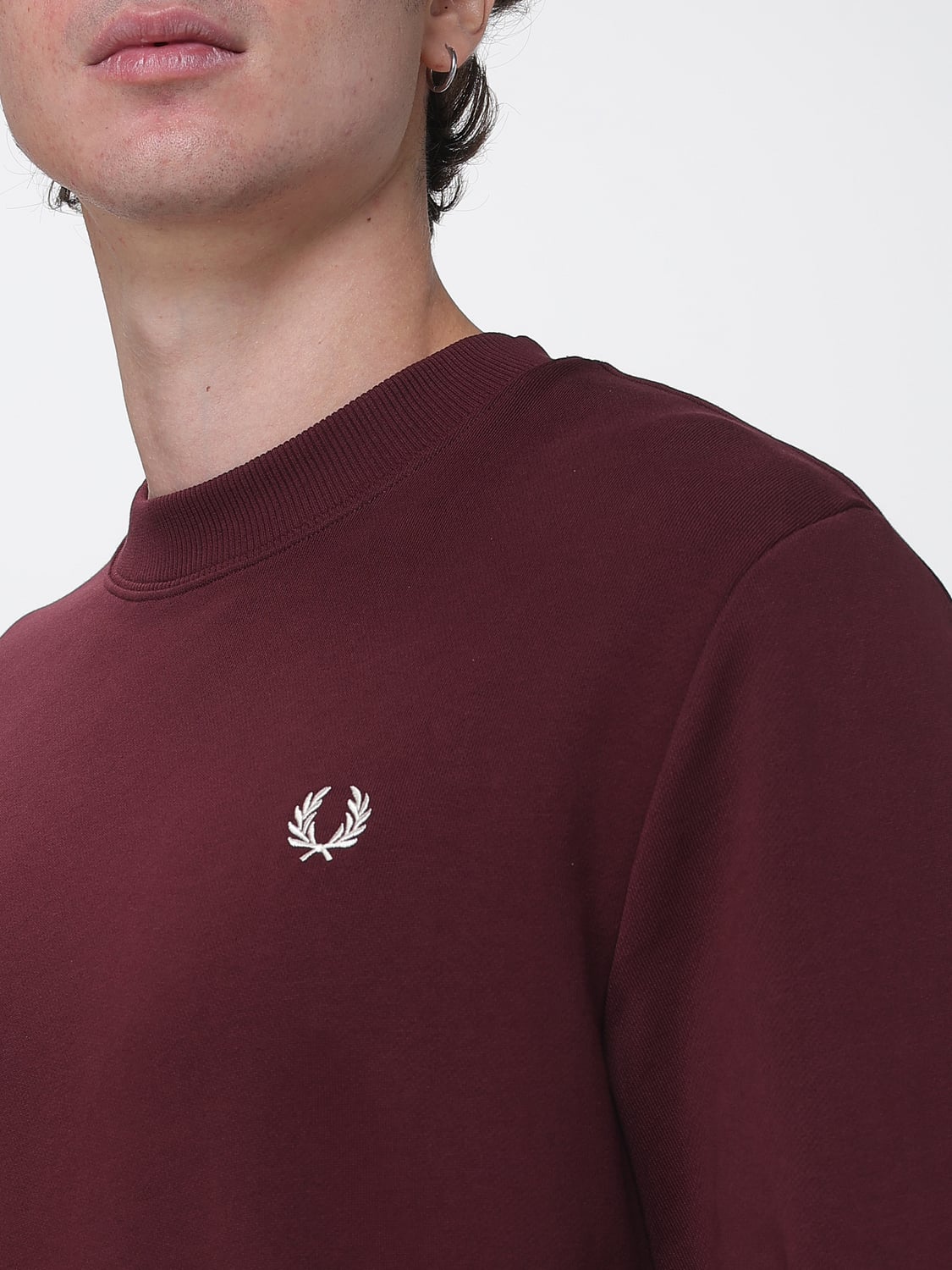 FRED PERRY ТОЛСТОВКА: Толстовка Мужское Fred Perry, Бургунди - Img 3