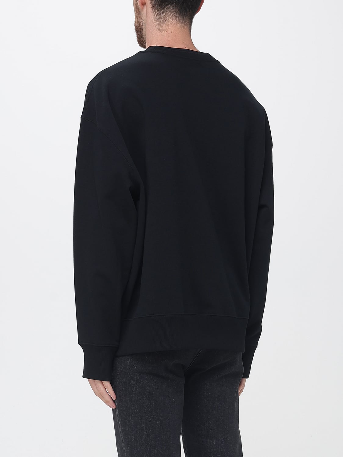 FRED PERRY SWEATSHIRT: Crew Neck Cotton Sweatshirt Fred Perry with Tone-on-Tone Embroidered Logo, Black - Img 2