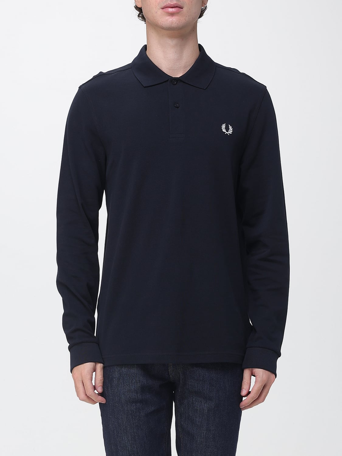 FRED PERRY POLO: Polo hombre Fred Perry, Azul Marino - Img 1