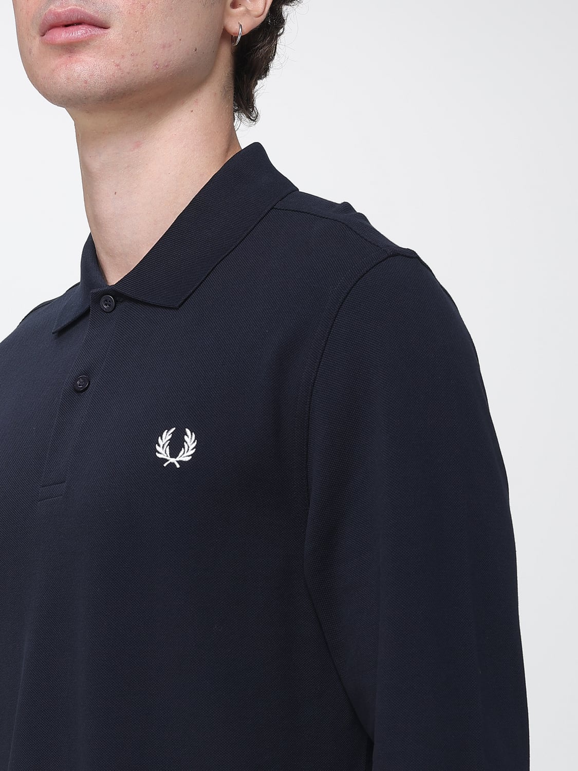 FRED PERRY POLO: Polo hombre Fred Perry, Azul Marino - Img 3
