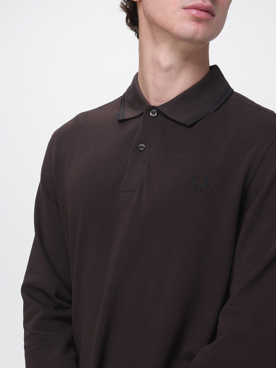 FRED PERRY POLO: Polo hombre Fred Perry, Marrón - Img 3