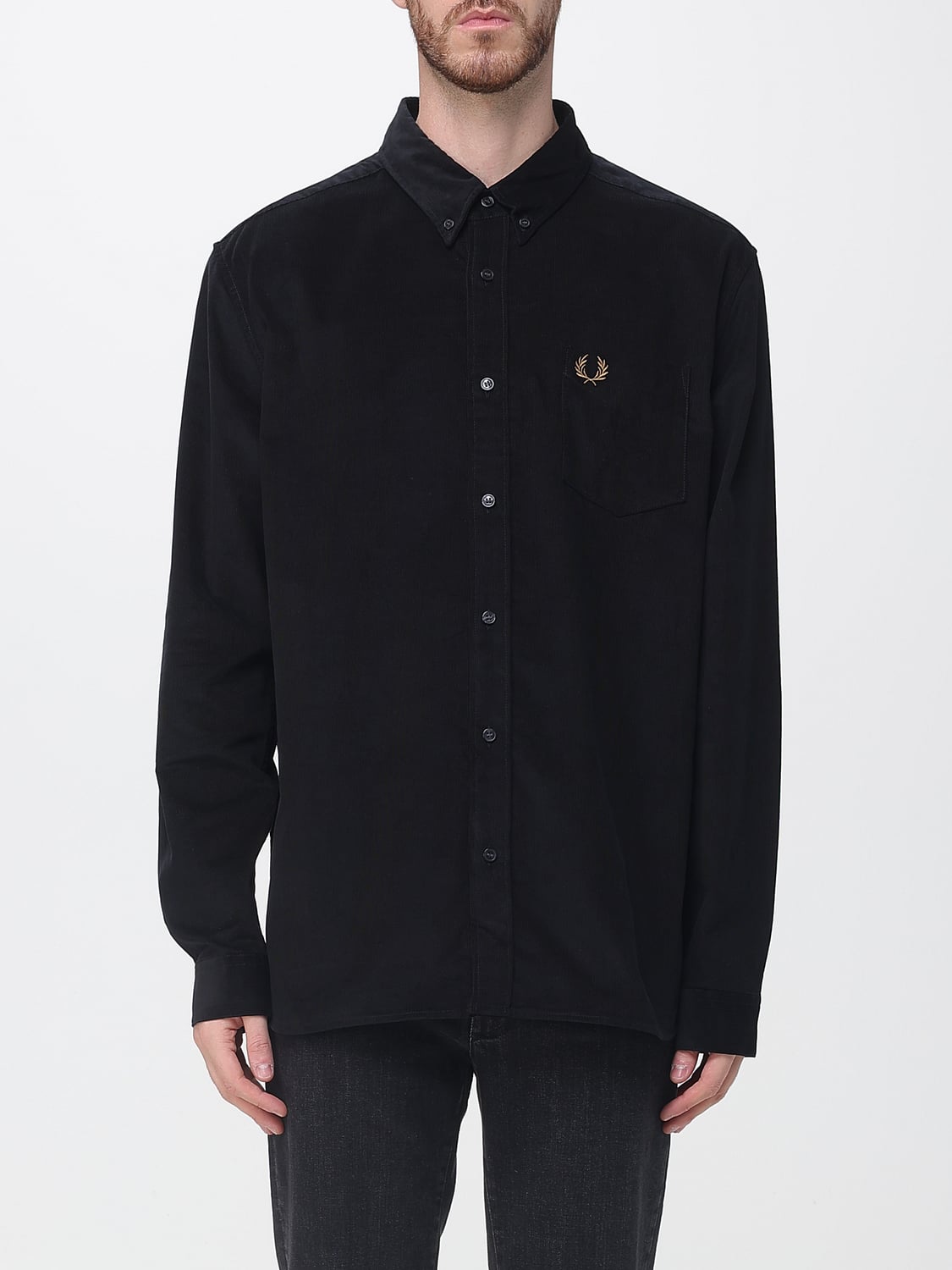 FRED PERRY CAMISA: Camisa hombre Fred Perry, Negro - Img 1