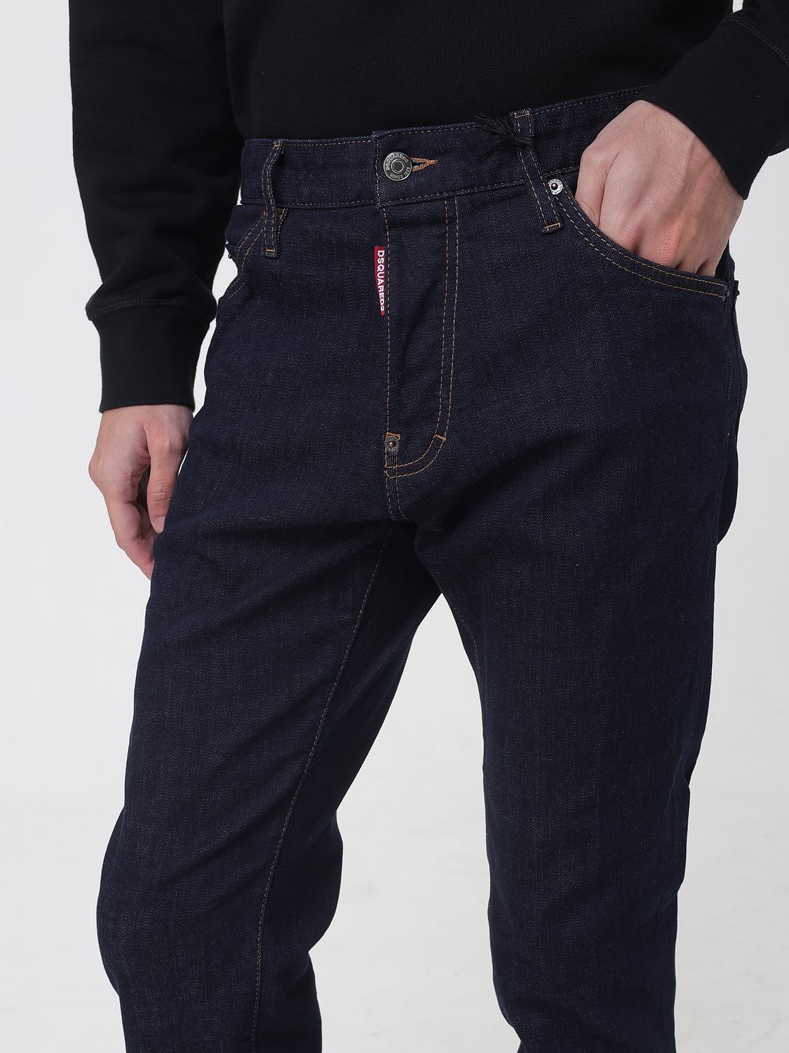 DSQUARED2 JEANS: Jeans hombre Dsquared2, Azul Oscuro - Img 3