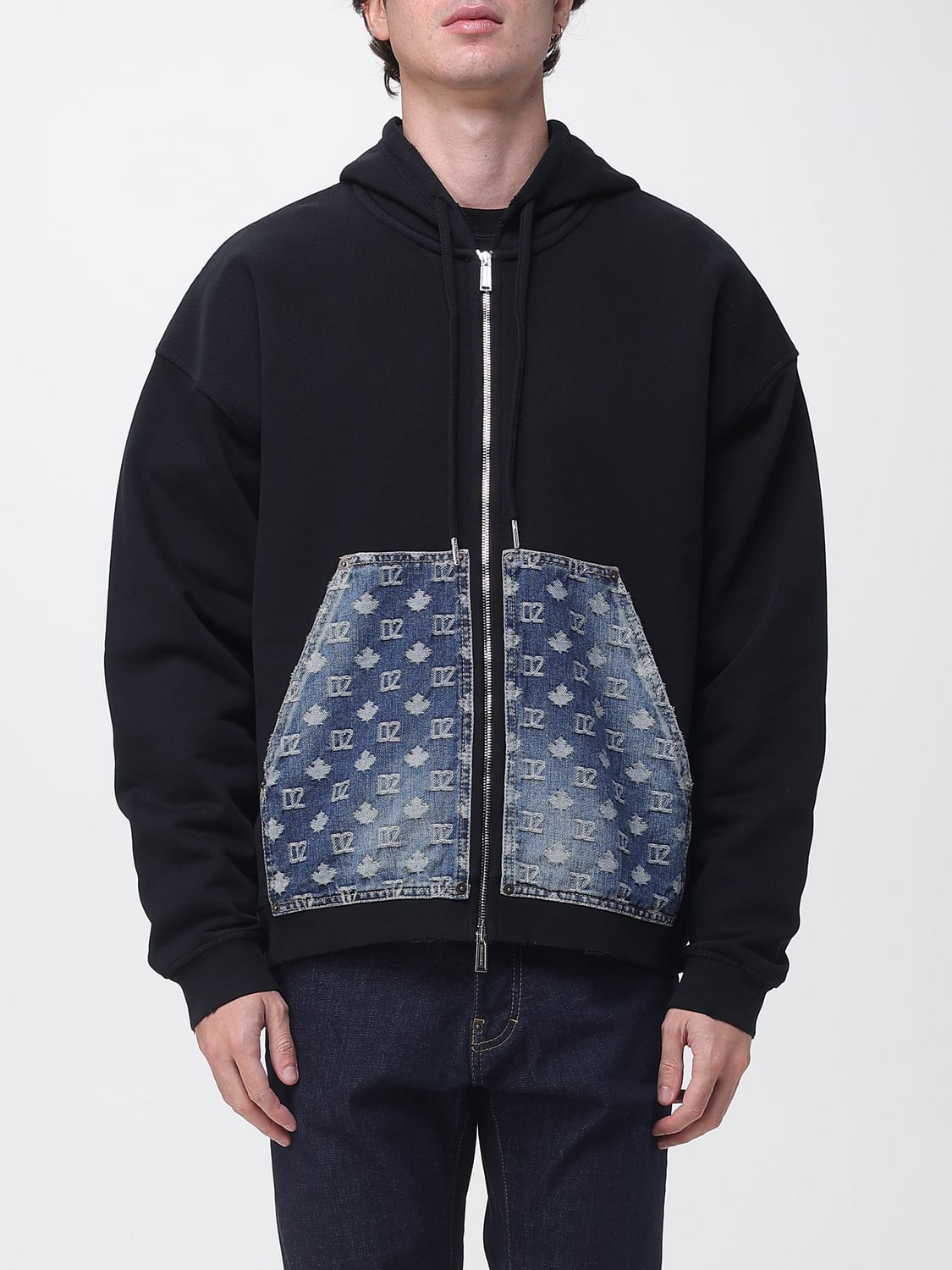 DSQUARED2 SWEATSHIRT: Sweatshirt men Dsquared2, Black - Img 1