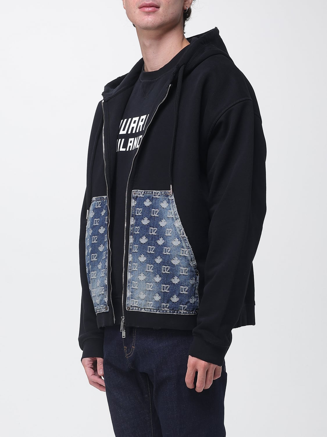 DSQUARED2 SWEATSHIRT: Sweatshirt men Dsquared2, Black - Img 3