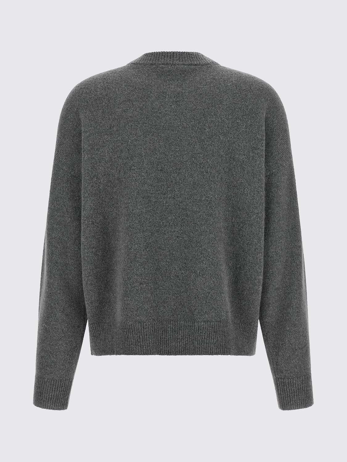PESERICO JERSEY: Jersey Peserico de cuello redondo en lana y alpaca con lentejuelas y hombros caídos, Gris - Img 3