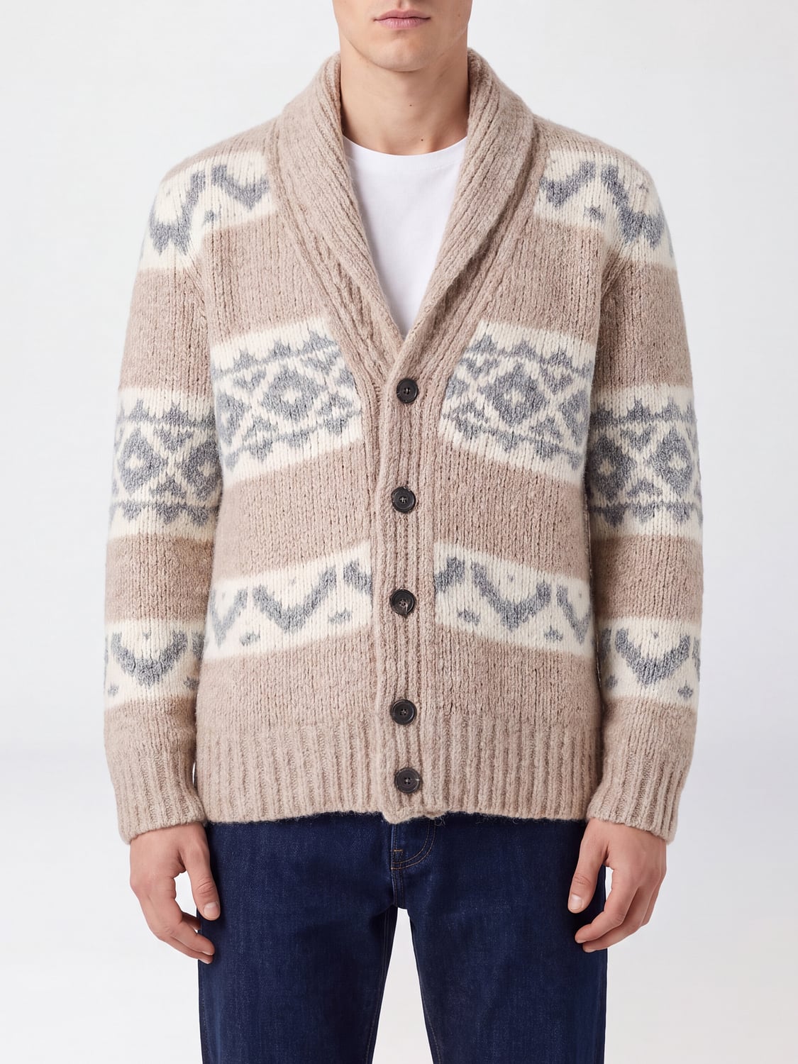 PESERICO SWEATER: Sweater men Peserico, Brown - Img 1