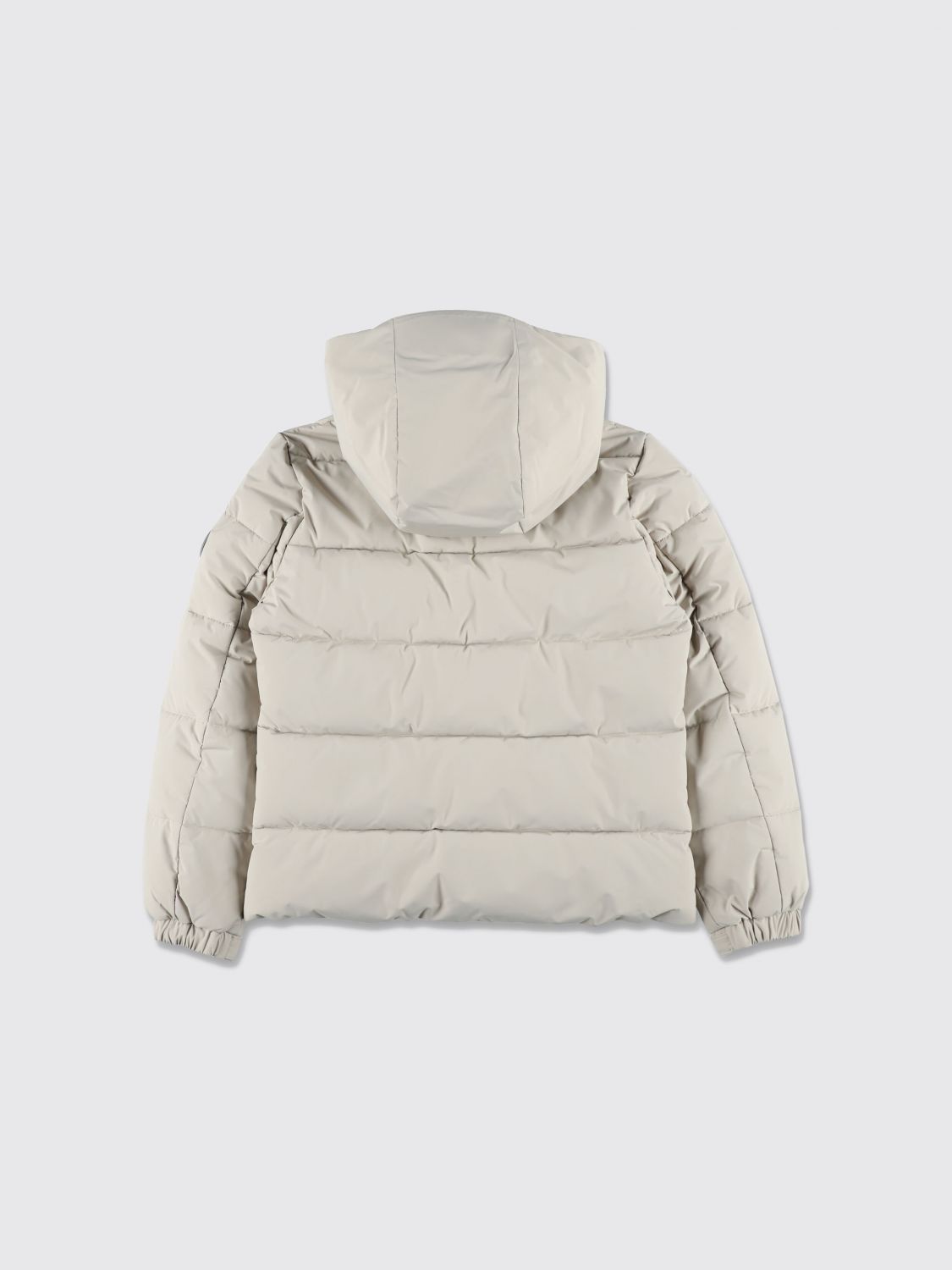 SAVE THE DUCK JACKET: Save The Duck Boy's Water-Repellent Puffer Jacket with Hood and Concealed Closure, Beige - Img 2