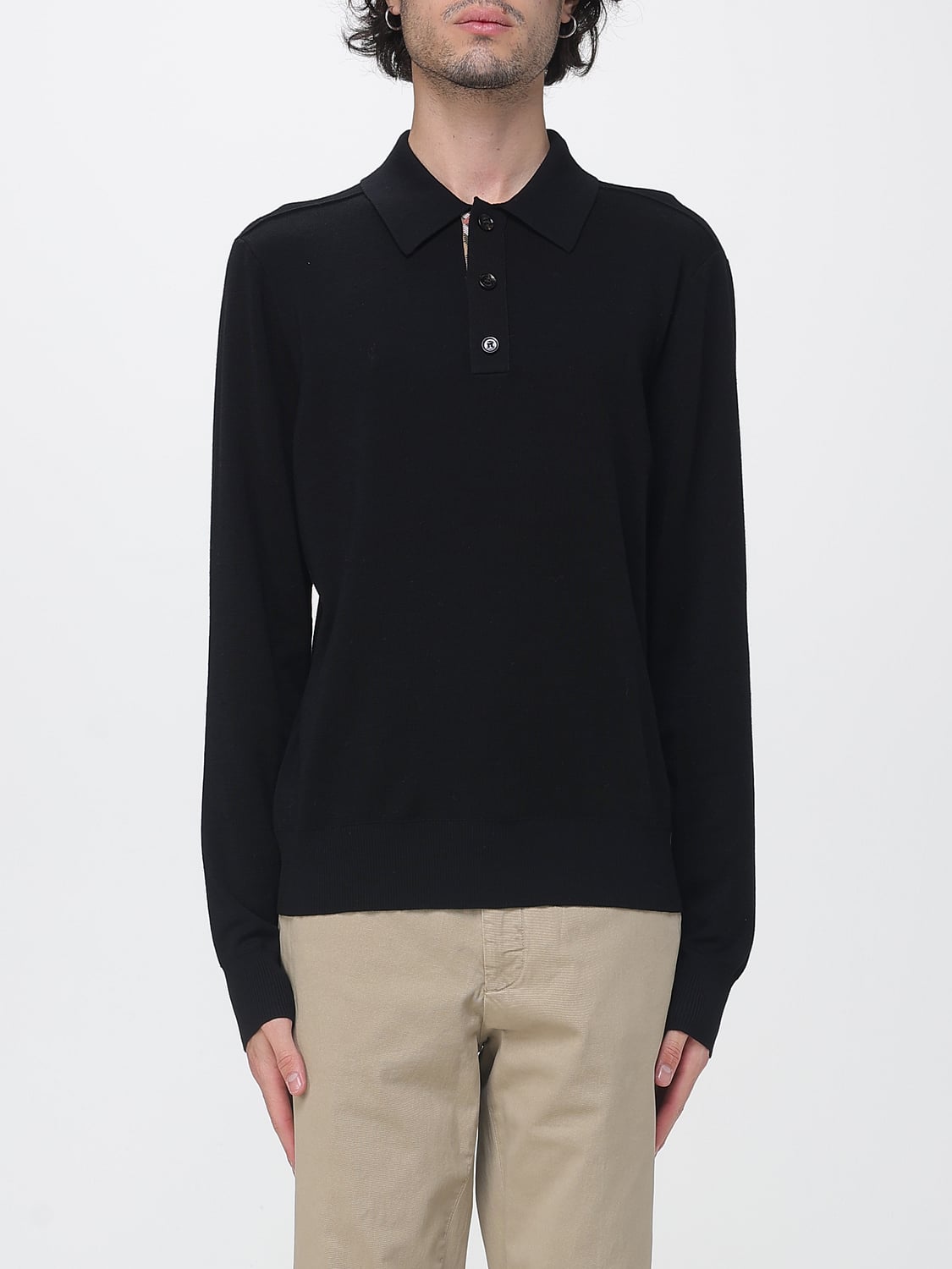 BURBERRY SWEATER: Sweater men Burberry, Black - Img 1