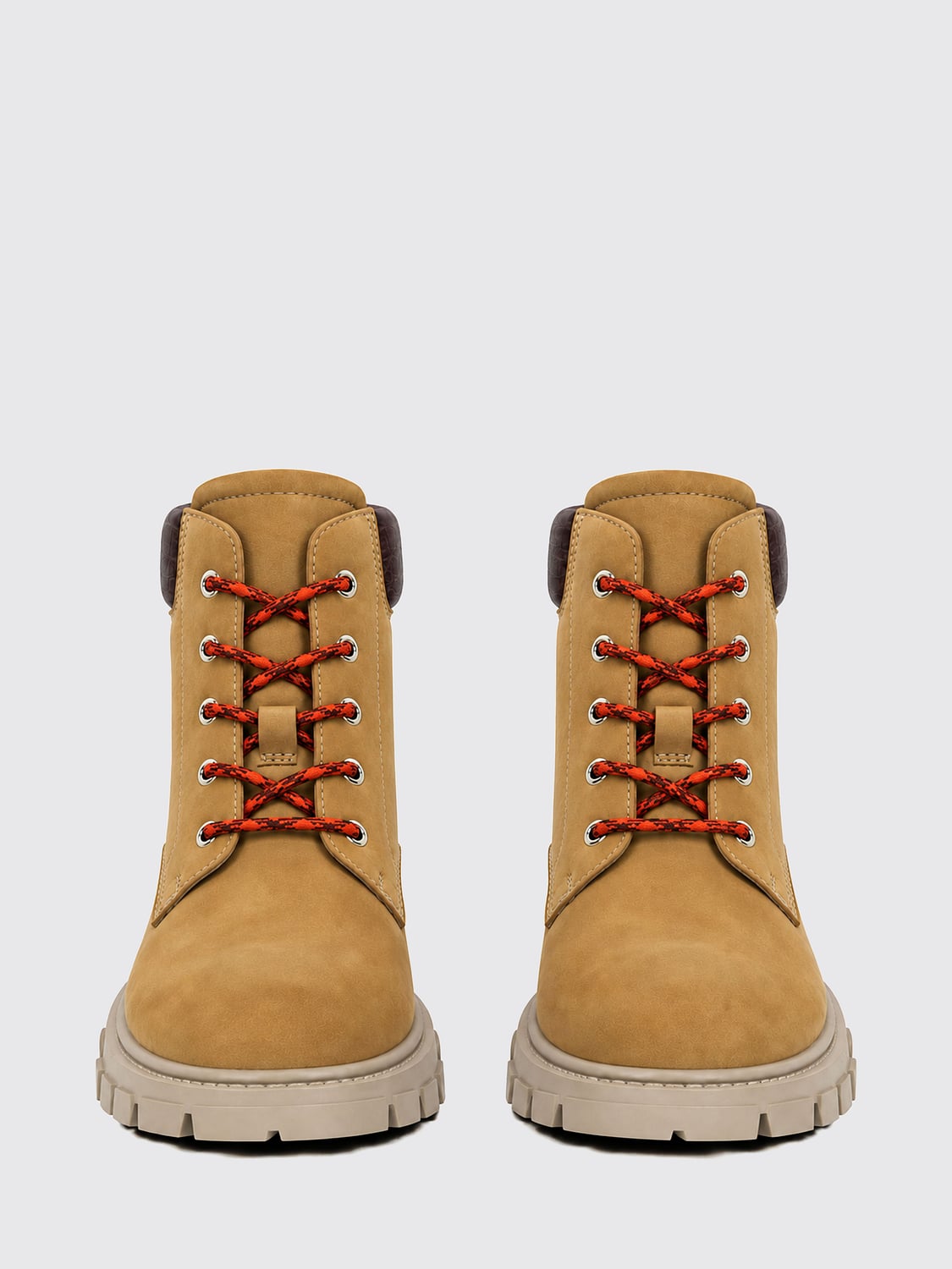 PHILIPP PLEIN BOOT: Philipp Plein Lace-Up Nubuck Ankle Boots with Skull Appliqué, Beige - Img 7