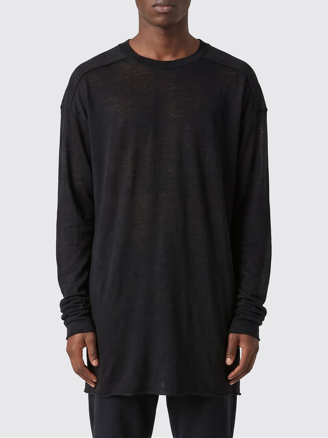 RICK OWENS T-SHIRT: T-shirt uomo Rick Owens, Nero - Img 1