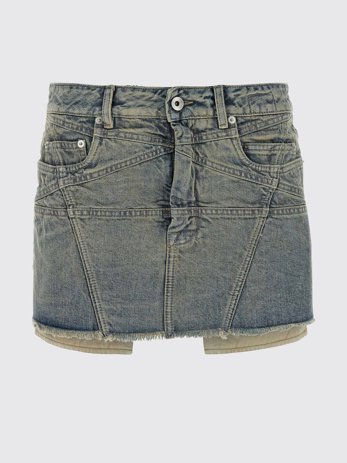 RICK OWENS DRKSHDW FALDA: Falda mujer Rick Owens Drkshdw, Azul Oscuro - Img 2
