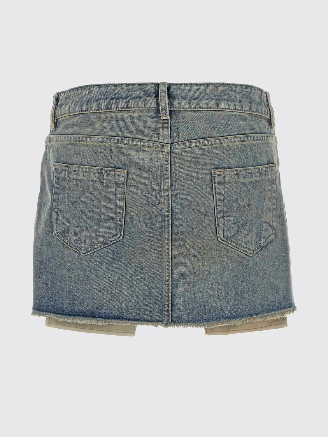 RICK OWENS DRKSHDW FALDA: Falda mujer Rick Owens Drkshdw, Azul Oscuro - Img 3