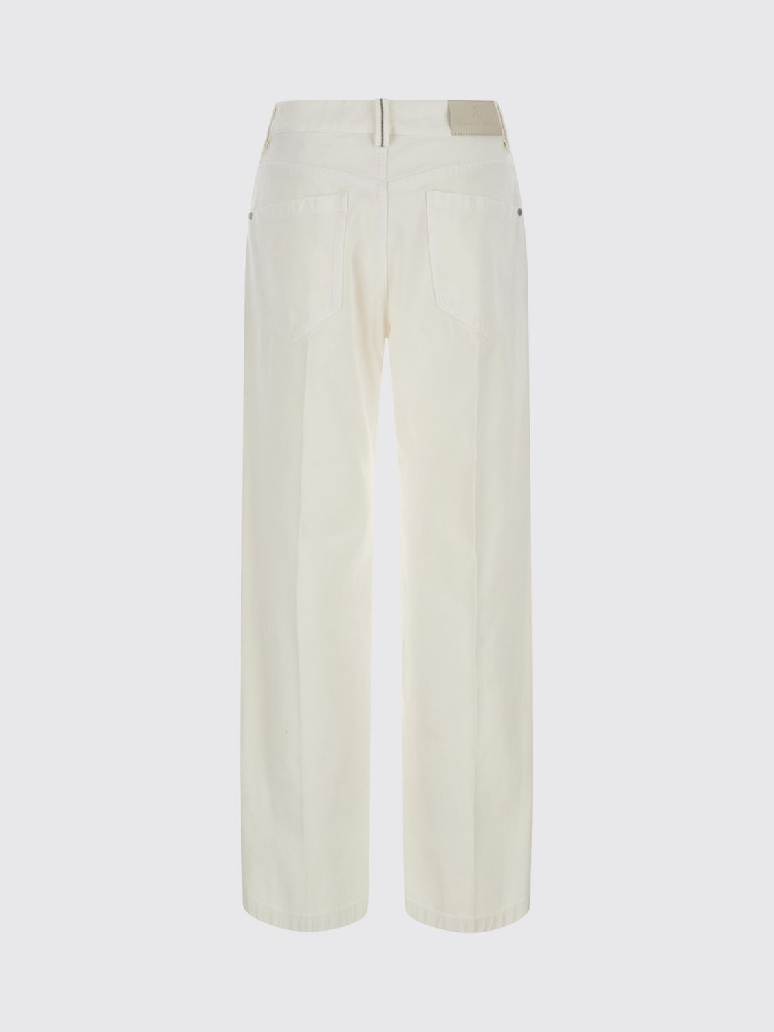 BRUNELLO CUCINELLI PANTALONES: Pantalones mujer Brunello Cucinelli, Blanco - Img 3