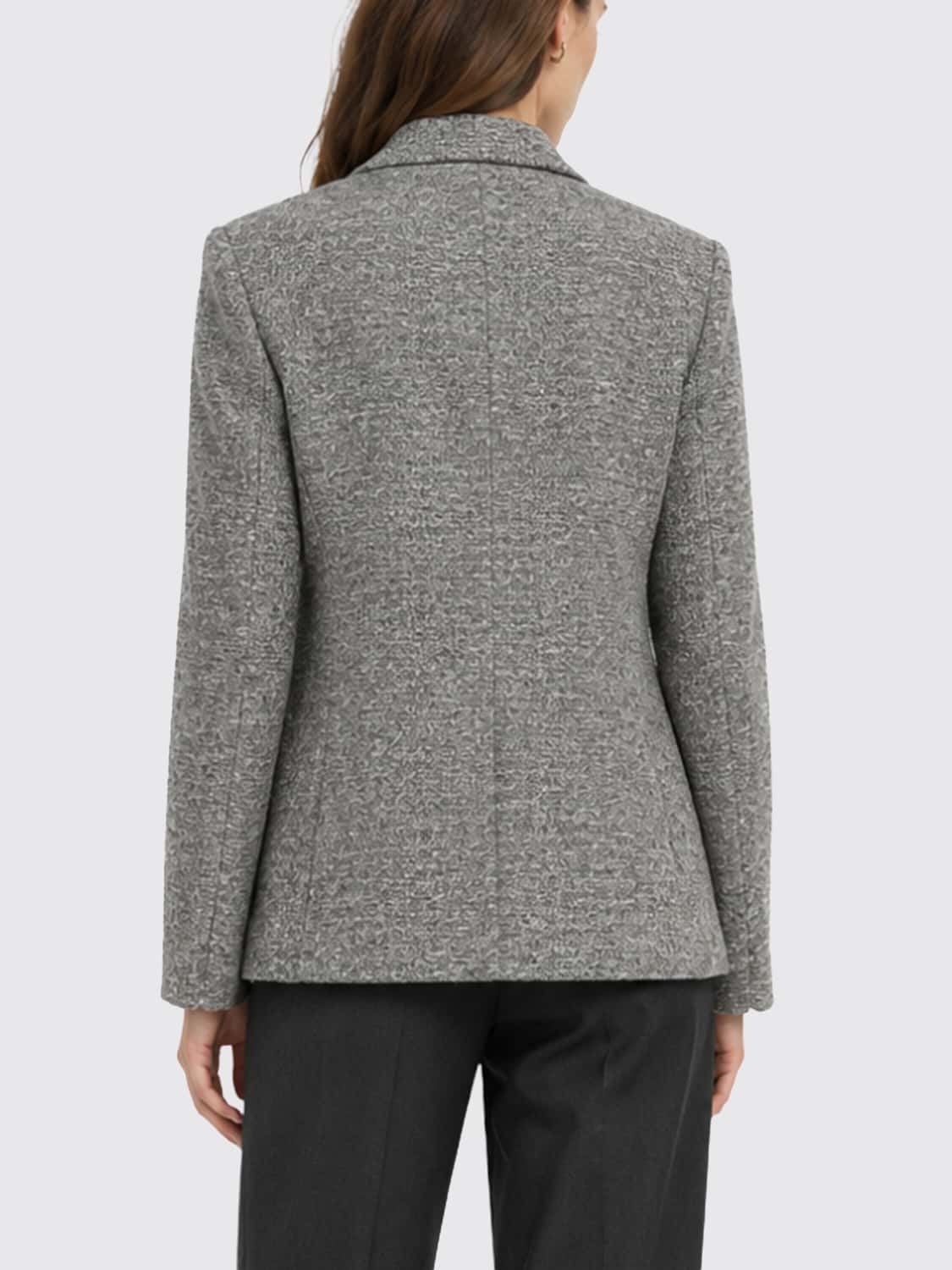 SEVENTY JACKET: Seventy Single-Breasted Wool-Blend Blazer with Classic Lapels and Patch Pockets, Grey - Img 2