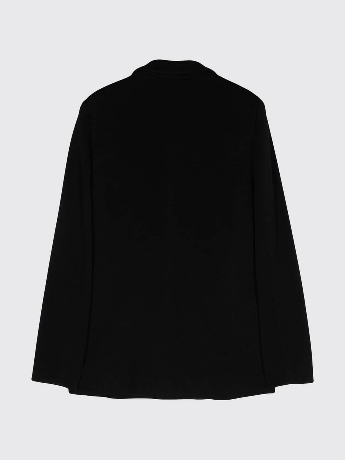 SEVENTY CHAQUETA: Blazer cruzado Seventy de mezcla de lana con solapas y bolsillos con solapa, Negro - Img 3