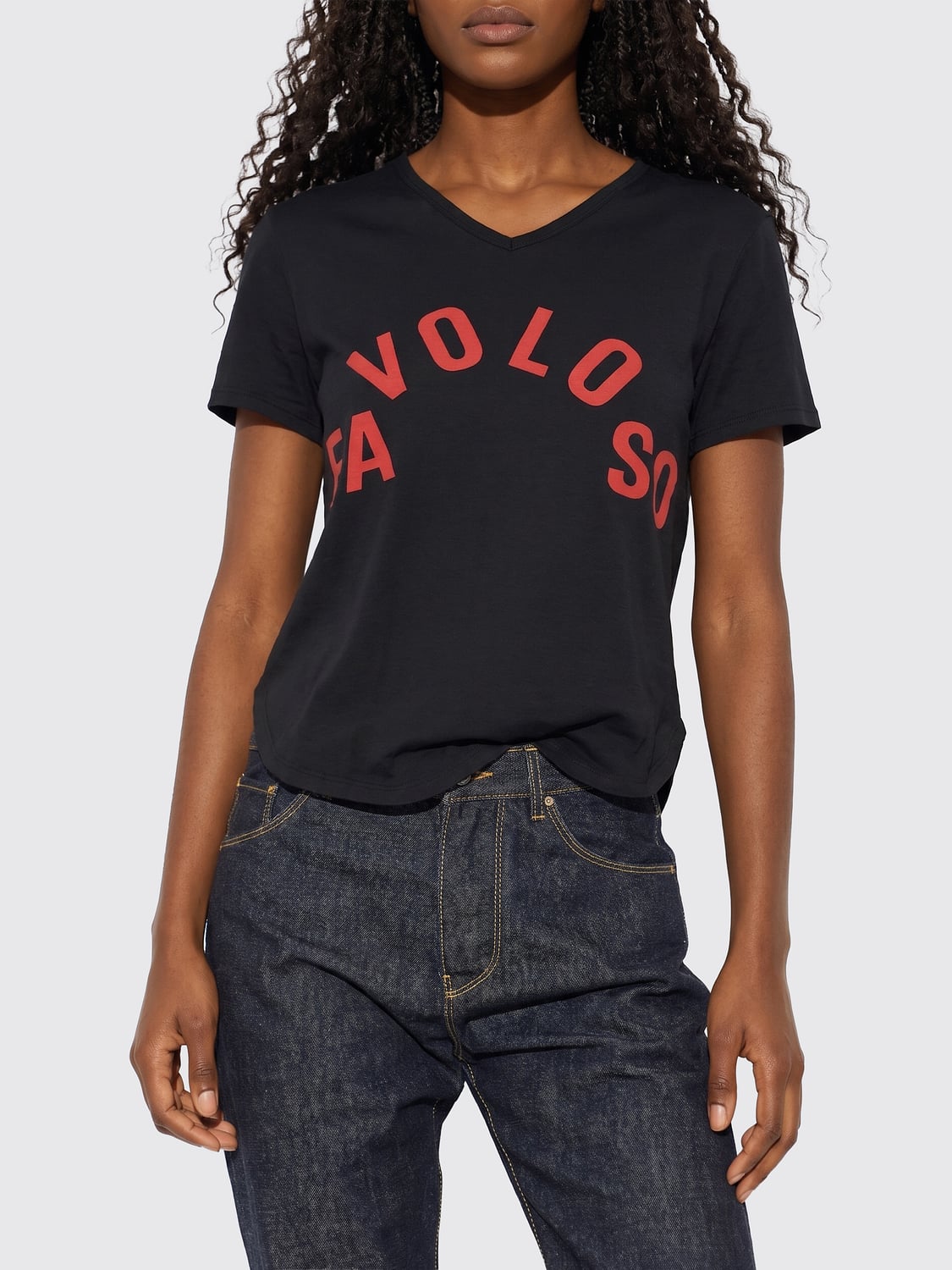 FENDI CAMISETA: Camiseta mujer Fendi, Negro - Img 1
