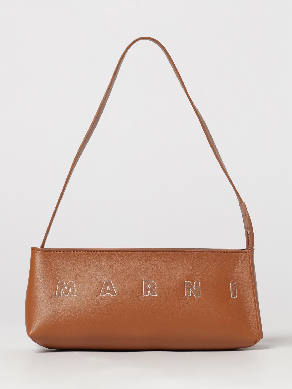 MARNI BORSA MINI: Borsa mini donna Marni, Marrone - Img 1