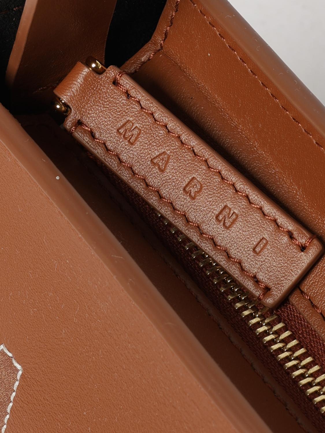 MARNI BORSA MINI: Borsa mini donna Marni, Marrone - Img 3
