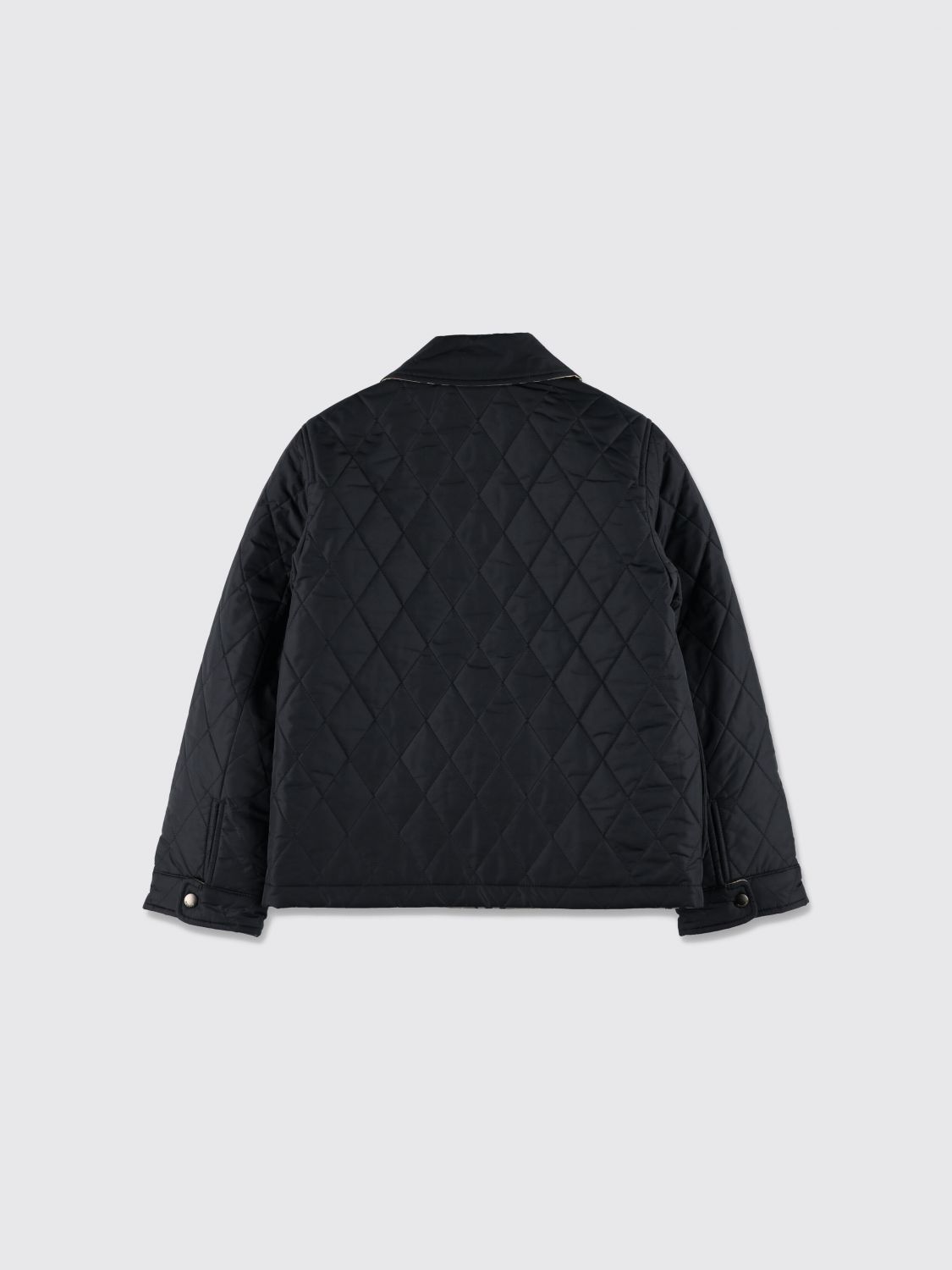 BURBERRY 外套: 外套 儿童 Burberry, 黑色 - Img 2