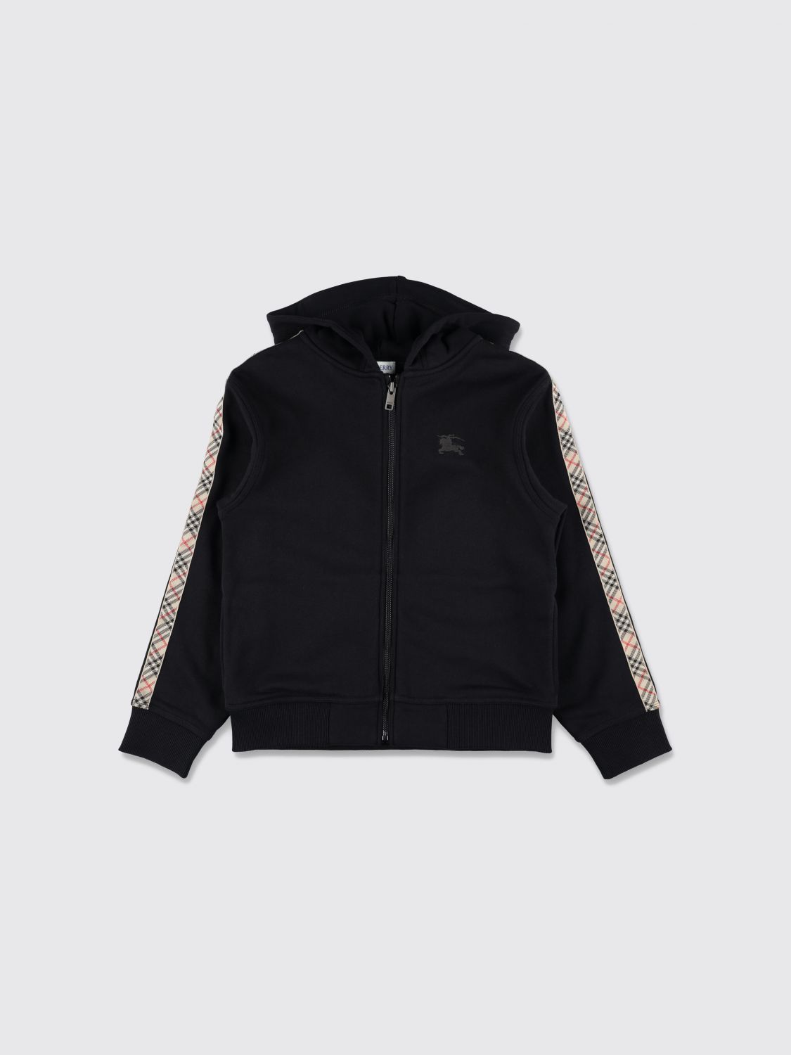 BURBERRY SWEATER: Sweater kids Burberry, Black - Img 1
