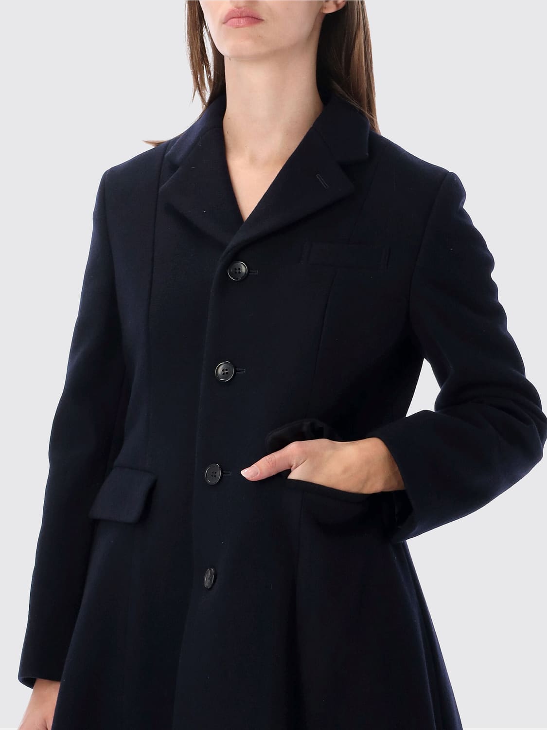 COMME DES GARÇONS MANTEL: Mantel damen Comme Des GarÇons, Blau - Img 3