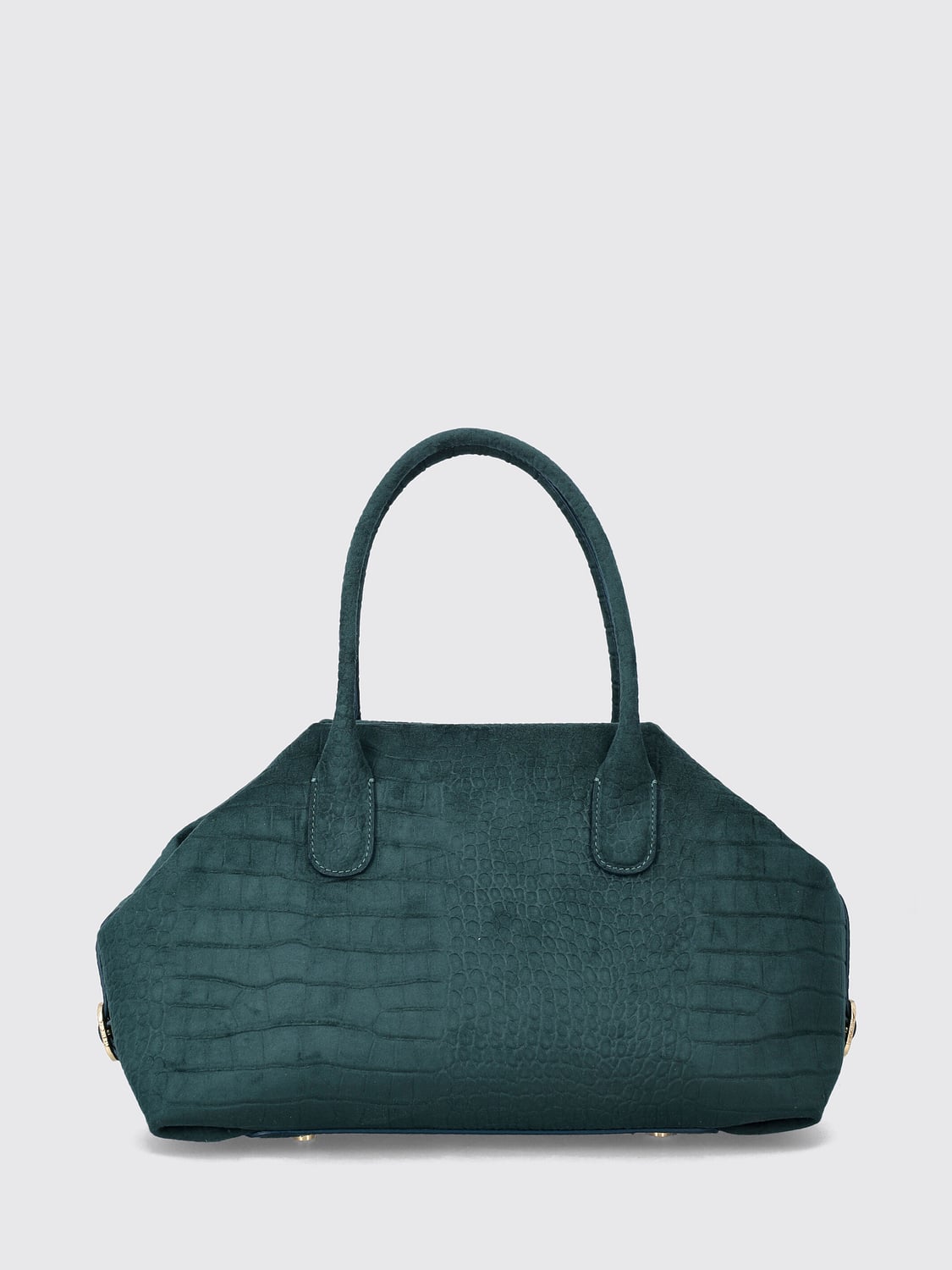 THEMOIRÈ BORSA A MANO: Borsa a mano Talia THEMOIRÈ in pelle vegana con stampa cocco animalier, Verde - Img 2
