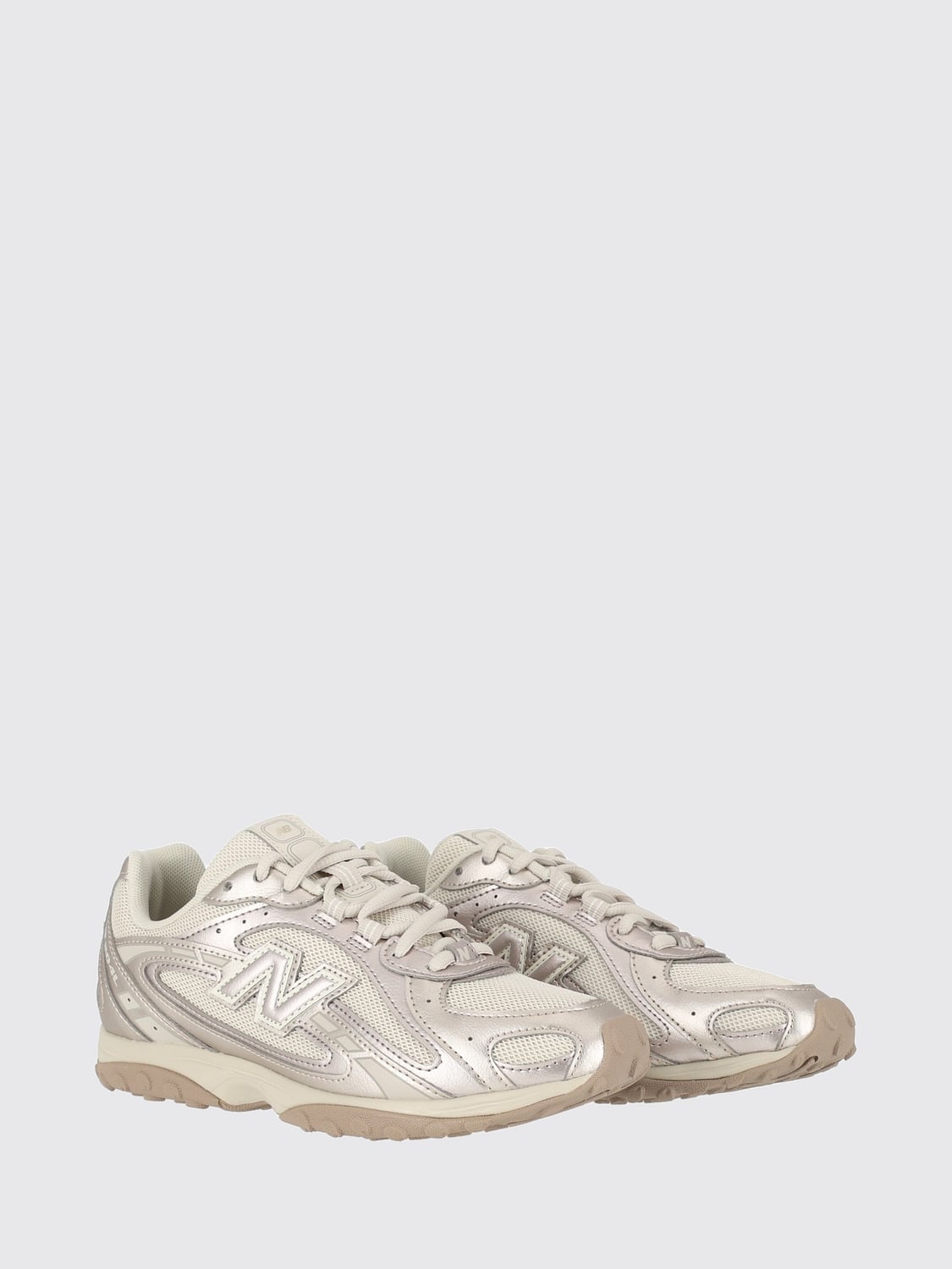 NEW BALANCE スニーカー: NEW BALANCE 204L メッシュ&シンセティックレザースニーカー アプライドロゴ付き, ゴールド - Img 2
