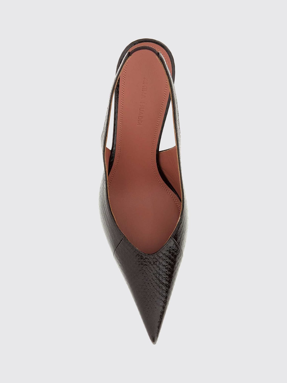 AMINA MUADDI ABSATZSCHUHE: Absatzschuhe damen Amina Muaddi, Kaffee Braun - Img 3