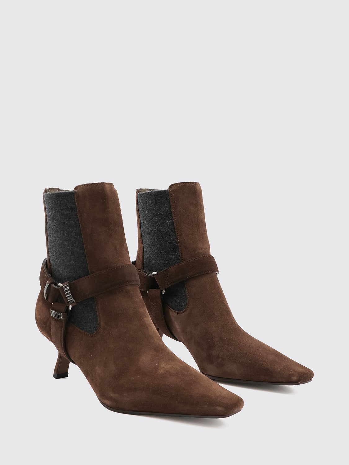 BRUNELLO CUCINELLI STIVALI: Stivali donna Brunello Cucinelli, Caffe - Img 2