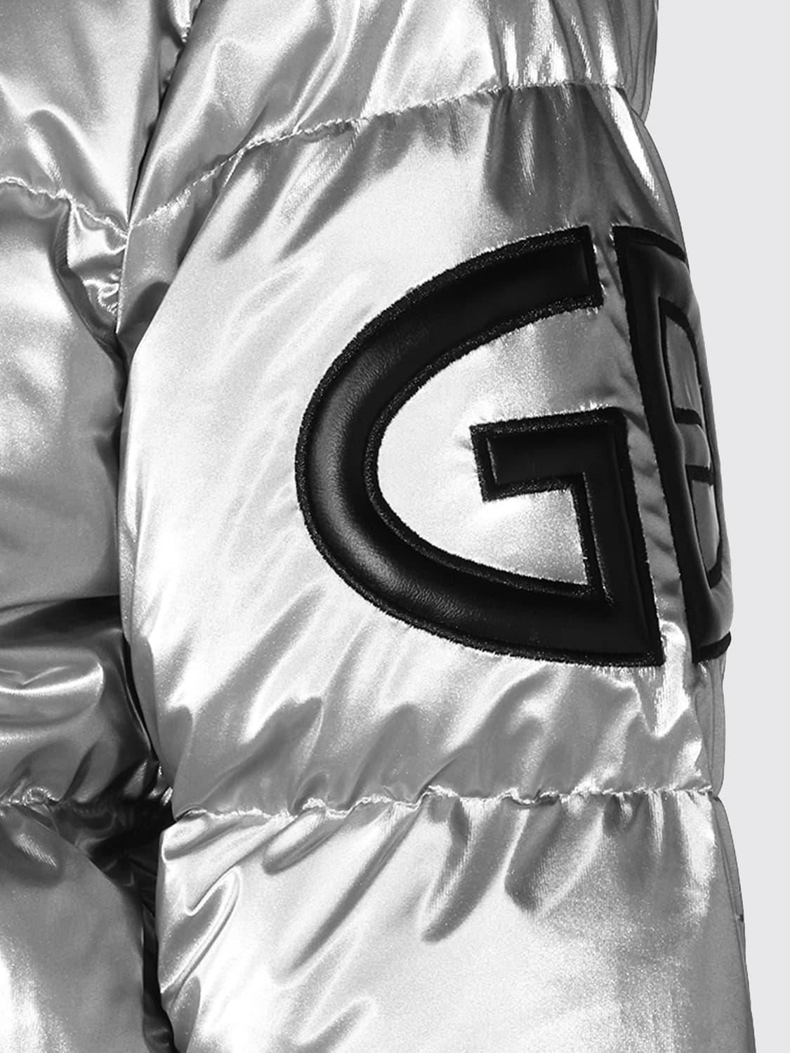 GOLDBERGH GIACCA: Piumino Goldbergh corto trapuntato idrorepellente con cappuccio imbottito, Argento - Img 4