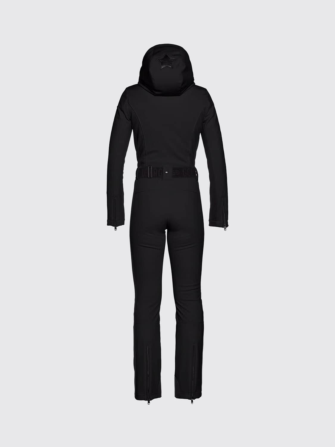 GOLDBERGH JUMPSUIT: Einteiliger Slim-Fit-Skianzug Sayaka von Goldbergh mit Kapuze und Gürtel, Schwarz - Img 3