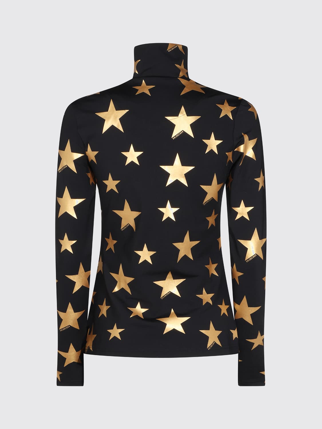 GOLDBERGH TOP: Dolcevita sportivo Hikari Goldbergh in tessuto tecnico stretch con stampa animalier, Nero - Img 3