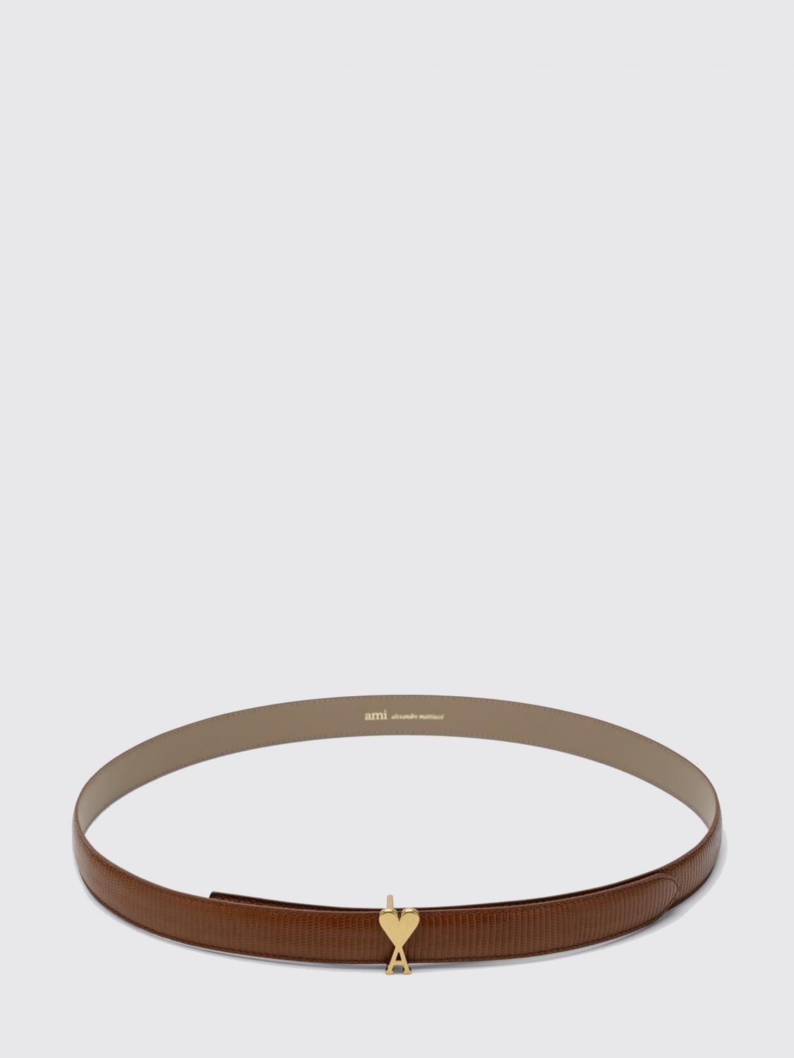 AMI PARIS BELT: Belt men Ami Paris, Brown - Img 1