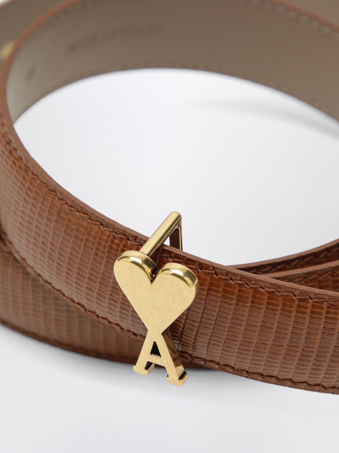 AMI PARIS BELT: Belt men Ami Paris, Brown - Img 2