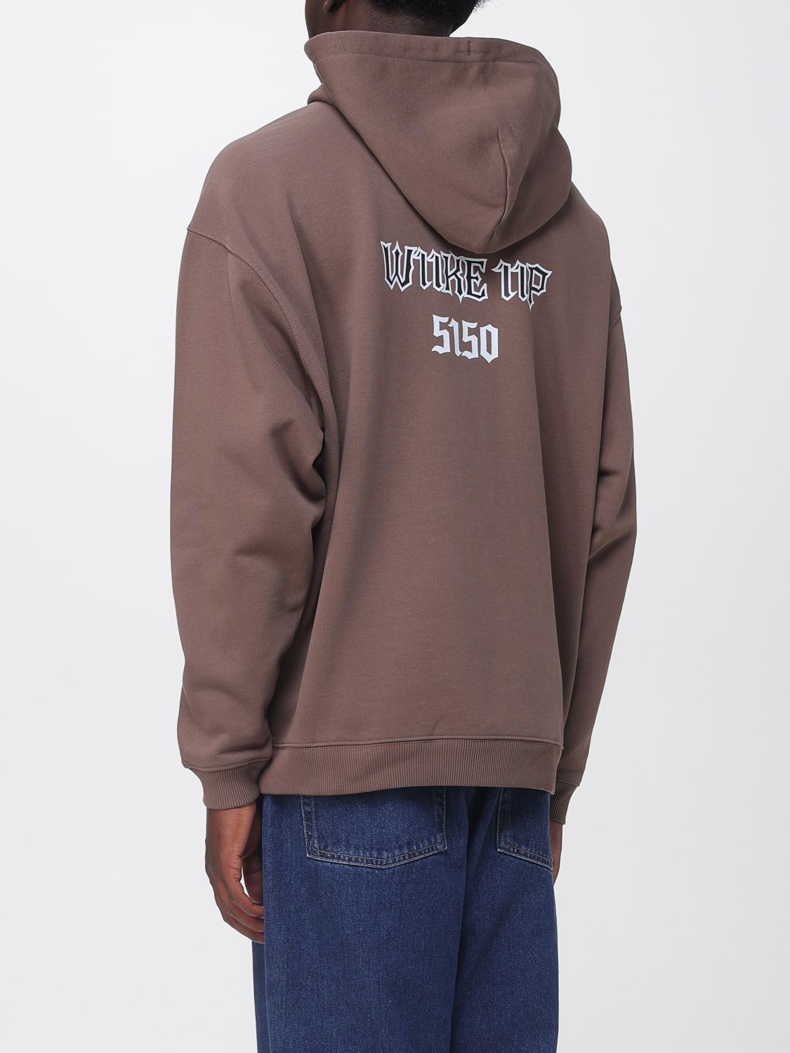 11:11 L.U.C.K. SWEATSHIRT: Sweatshirt men 11:11 L.u.c.k., Brown - Img 2