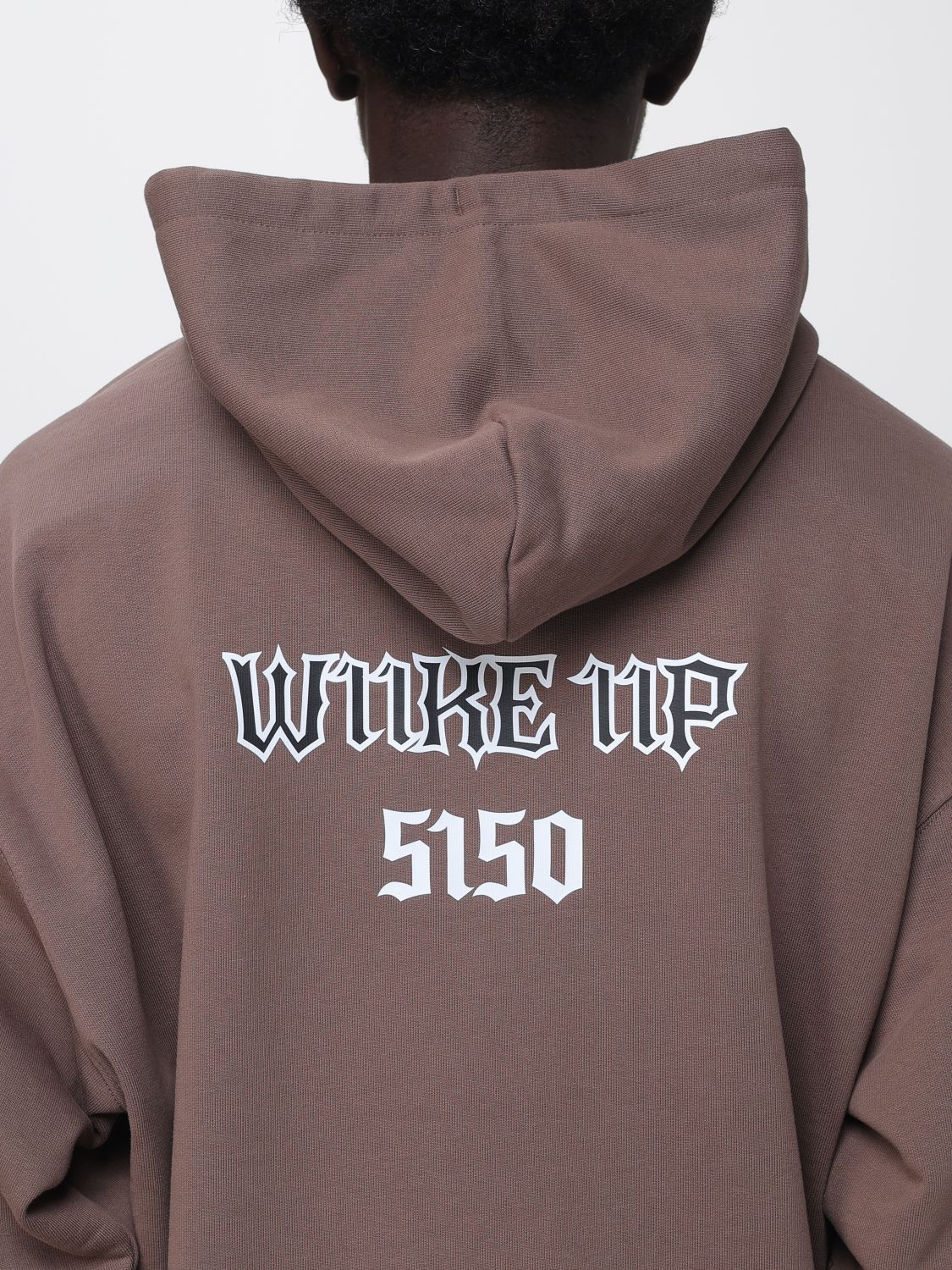 11:11 L.U.C.K. SWEATSHIRT: Sweatshirt men 11:11 L.u.c.k., Brown - Img 3