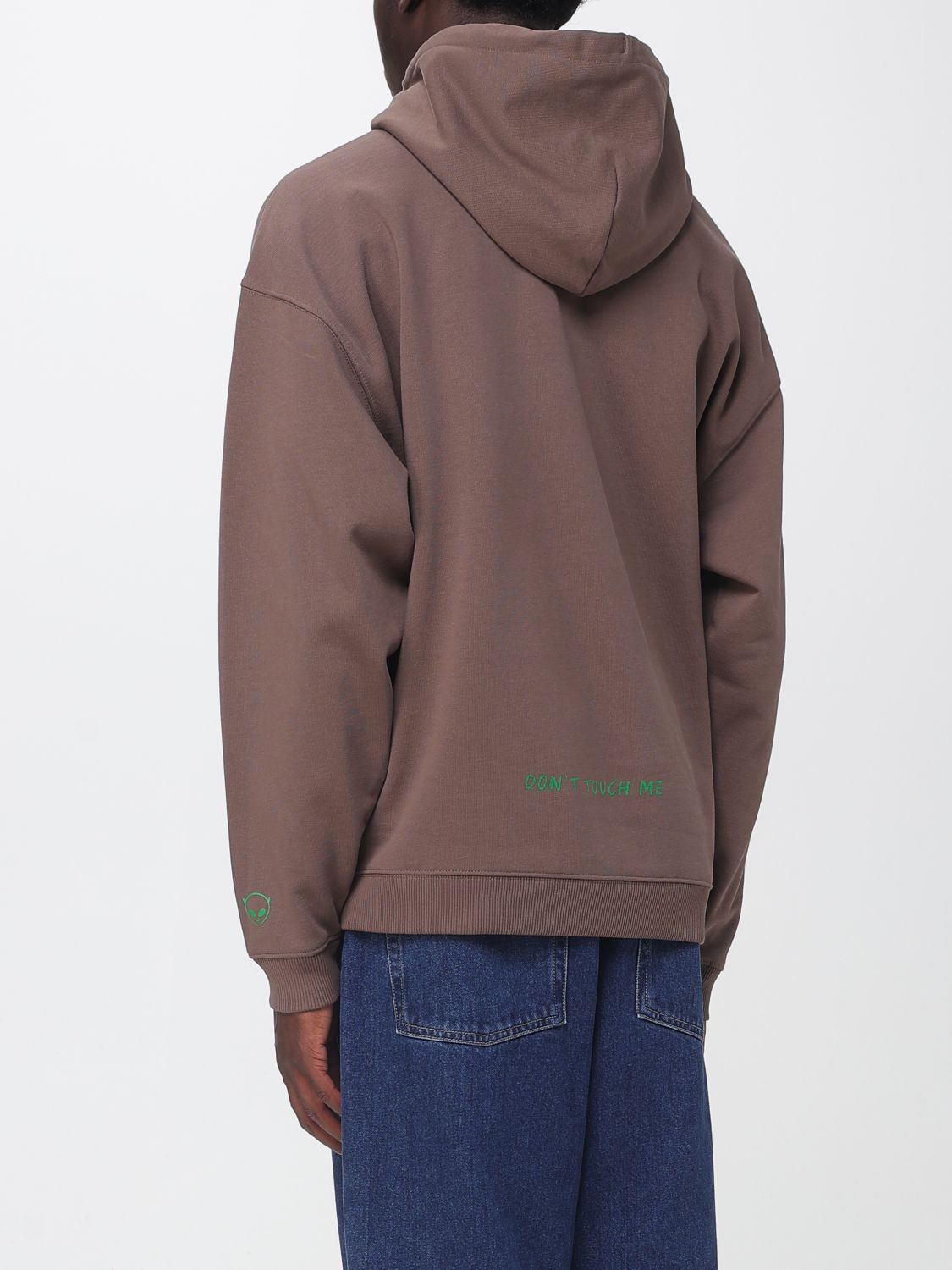 11:11 L.U.C.K. SWEATSHIRT: Sweatshirt men 11:11 L.u.c.k., Brown - Img 2