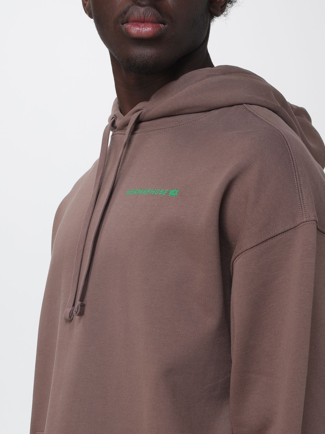 11:11 L.U.C.K. SWEATSHIRT: Sweatshirt men 11:11 L.u.c.k., Brown - Img 3
